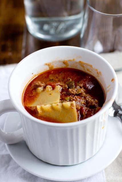 tastes like lasagna soup ohsweetbasil.com