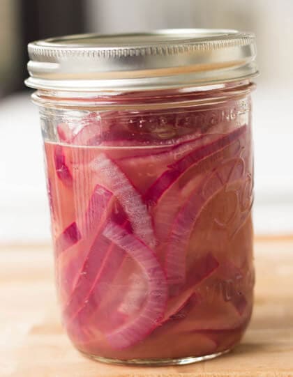 pickled red onions ohsweetbasil.com