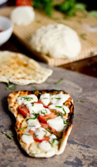 grilled naan pizza ohsweetbasil.com