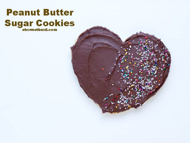 peanut butter sugar cookies ohsweetbasil.com