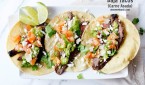 carne asada tacos with marinated flank steak ohsweetbasil.com