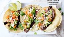 carne asada tacos with marinated flank steak ohsweetbasil.com