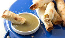 #sixsistersstuff chicken baked taquitos are crunchy, cheesy and easy to make ohsweetbasil.com