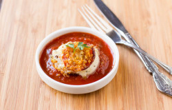 Deep fried inside out pepperoni pizza using babybel cheese ohsweetbasil