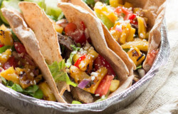 Who needs Mexico-! These Steak Tacos with Grilled Pineapple Salsa are so dang good you'll think you're in Cabo San Lucas ohsweetbasil.com